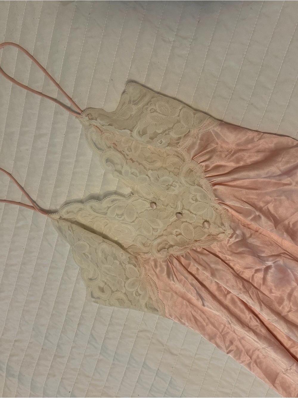 Women's Pink Lace-Trim Slip Dress - Picture 2 of 5